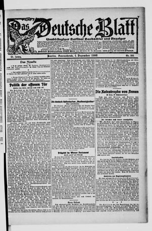 Das deutsche Blatt on Dec 1, 1906
