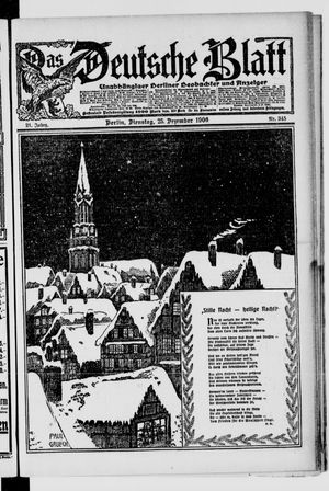 Das deutsche Blatt vom 25.12.1906