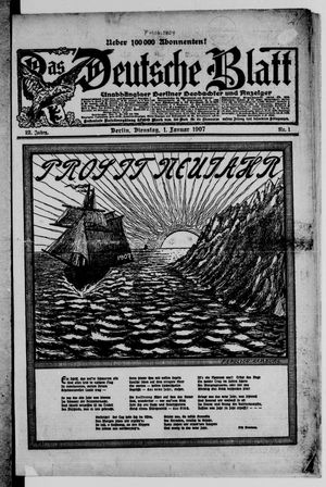 Das deutsche Blatt on Jan 1, 1907