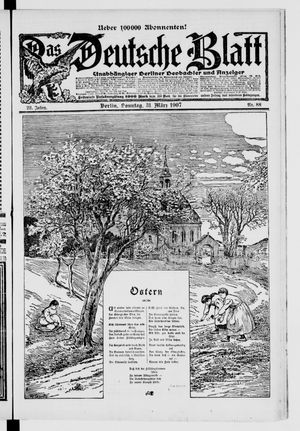 Das deutsche Blatt vom 31.03.1907