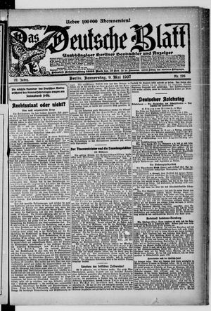 Das deutsche Blatt vom 09.05.1907