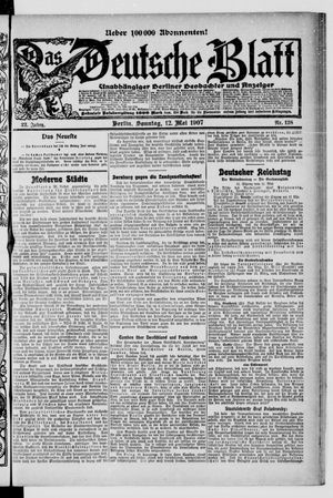 Das deutsche Blatt on May 12, 1907
