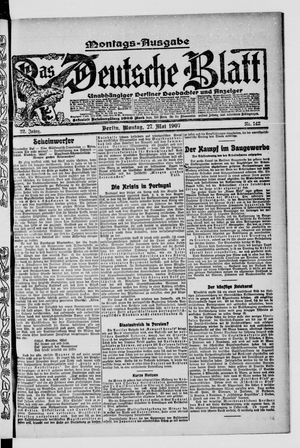 Das deutsche Blatt vom 27.05.1907