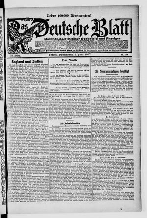 Das deutsche Blatt vom 08.06.1907