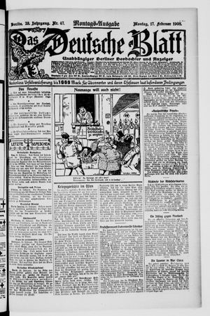 Das deutsche Blatt on Feb 17, 1908