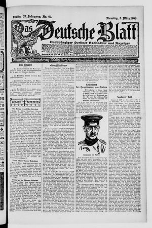 Das deutsche Blatt on Mar 3, 1908