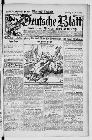 Das deutsche Blatt vom 11.05.1908