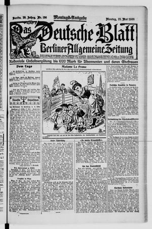 Das deutsche Blatt vom 18.05.1908