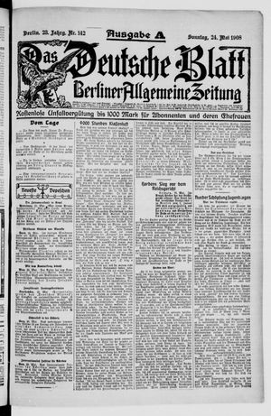 Das deutsche Blatt vom 24.05.1908