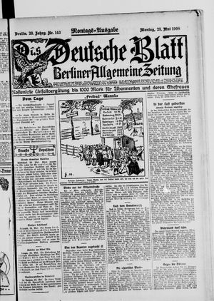 Das deutsche Blatt vom 25.05.1908