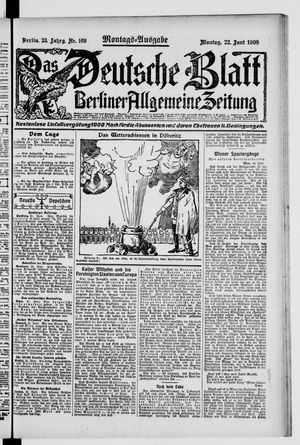 Das deutsche Blatt vom 22.06.1908
