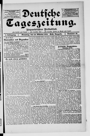 Deutsche Tageszeitung vom 16.10.1894