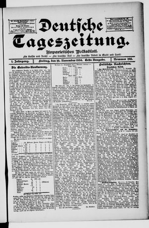 Deutsche Tageszeitung vom 16.11.1894
