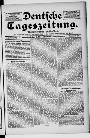 Deutsche Tageszeitung vom 17.11.1894