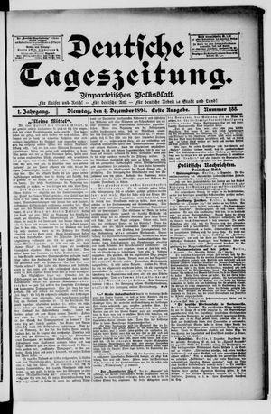 Deutsche Tageszeitung vom 04.12.1894