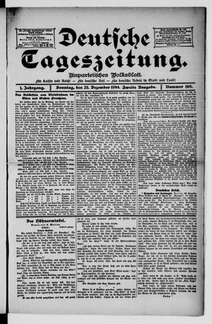 Deutsche Tageszeitung vom 23.12.1894