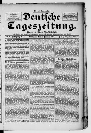 Deutsche Tageszeitung vom 02.01.1895
