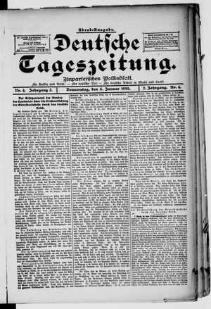 Deutsche Tageszeitung on Jan 3, 1895