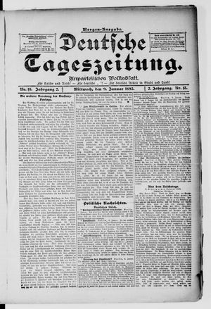 Deutsche Tageszeitung vom 09.01.1895