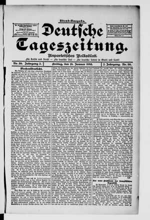 Deutsche Tageszeitung vom 18.01.1895