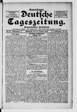 Deutsche Tageszeitung vom 23.01.1895