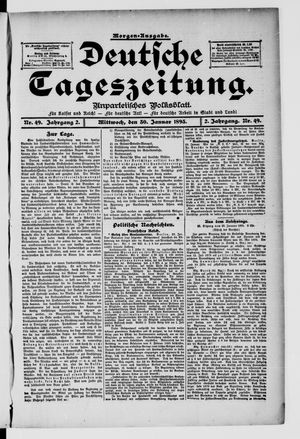 Deutsche Tageszeitung on Jan 30, 1895