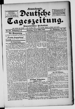 Deutsche Tageszeitung vom 17.03.1895