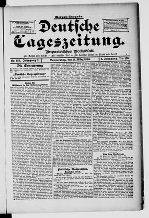Deutsche Tageszeitung vom 21.03.1895