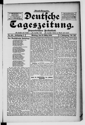 Deutsche Tageszeitung vom 25.03.1895
