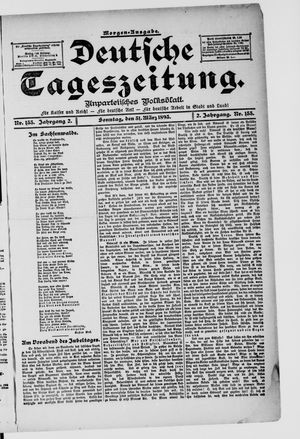 Deutsche Tageszeitung on Mar 31, 1895