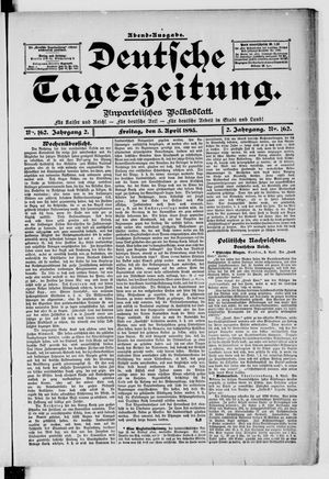 Deutsche Tageszeitung vom 05.04.1895