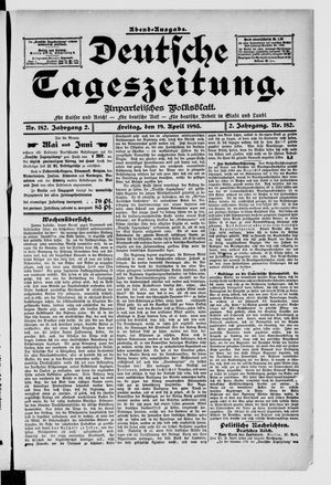 Deutsche Tageszeitung on Apr 19, 1895
