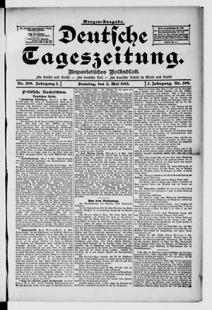 Deutsche Tageszeitung vom 05.05.1895