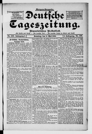 Deutsche Tageszeitung vom 05.05.1895
