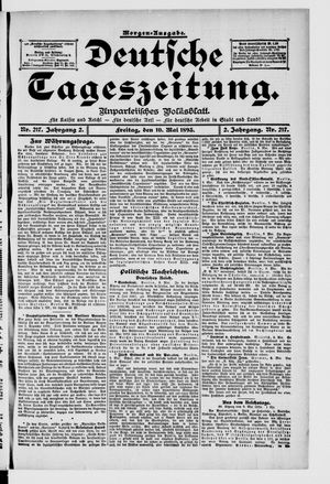 Deutsche Tageszeitung on May 10, 1895