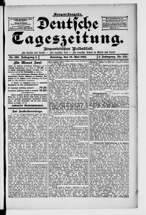 Deutsche Tageszeitung vom 19.05.1895