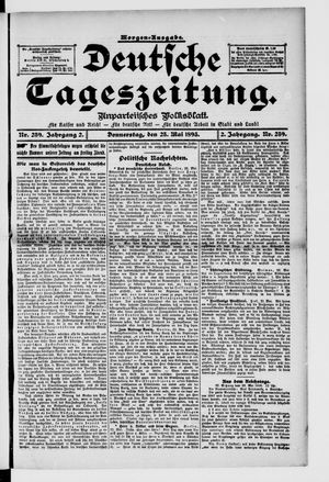 Deutsche Tageszeitung vom 23.05.1895