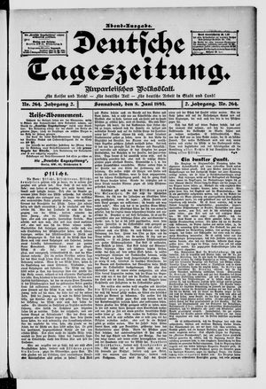 Deutsche Tageszeitung on Jun 8, 1895
