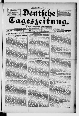 Deutsche Tageszeitung vom 10.06.1895