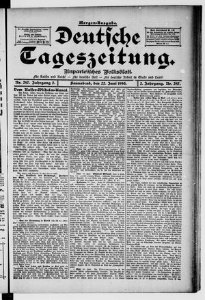 Deutsche Tageszeitung vom 22.06.1895