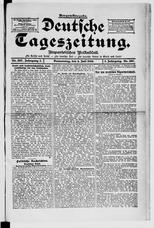 Deutsche Tageszeitung vom 04.07.1895