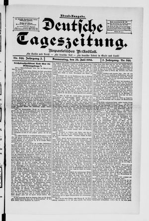 Deutsche Tageszeitung on Jul 25, 1895