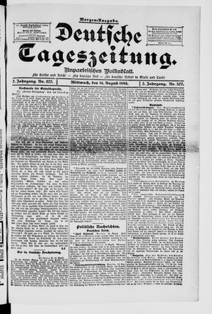 Deutsche Tageszeitung vom 14.08.1895
