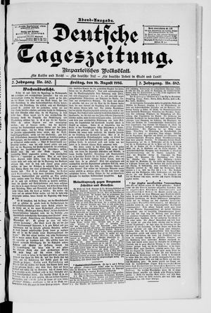 Deutsche Tageszeitung vom 16.08.1895