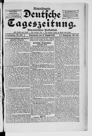 Deutsche Tageszeitung vom 17.08.1895