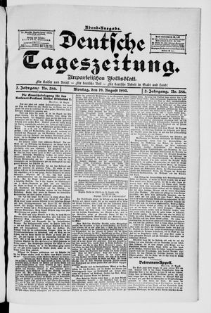 Deutsche Tageszeitung vom 19.08.1895