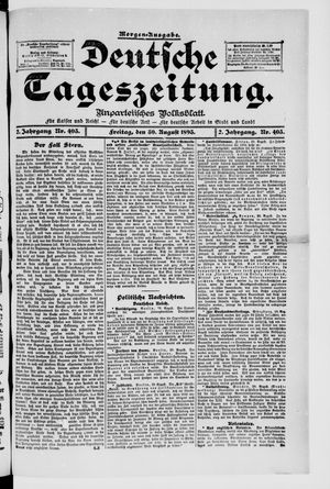 Deutsche Tageszeitung vom 30.08.1895