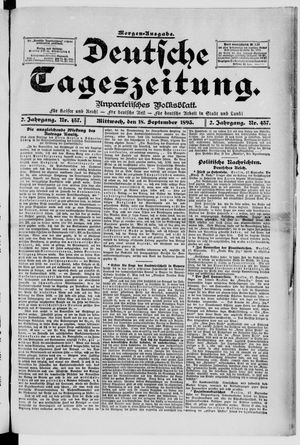Deutsche Tageszeitung vom 18.09.1895