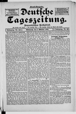 Deutsche Tageszeitung vom 02.10.1895