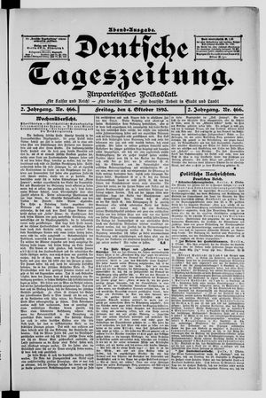 Deutsche Tageszeitung vom 04.10.1895